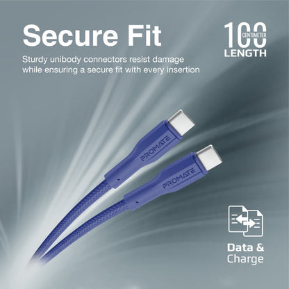 Promate Technologies - High Tensile Strength Data & Charge USB-C Cable