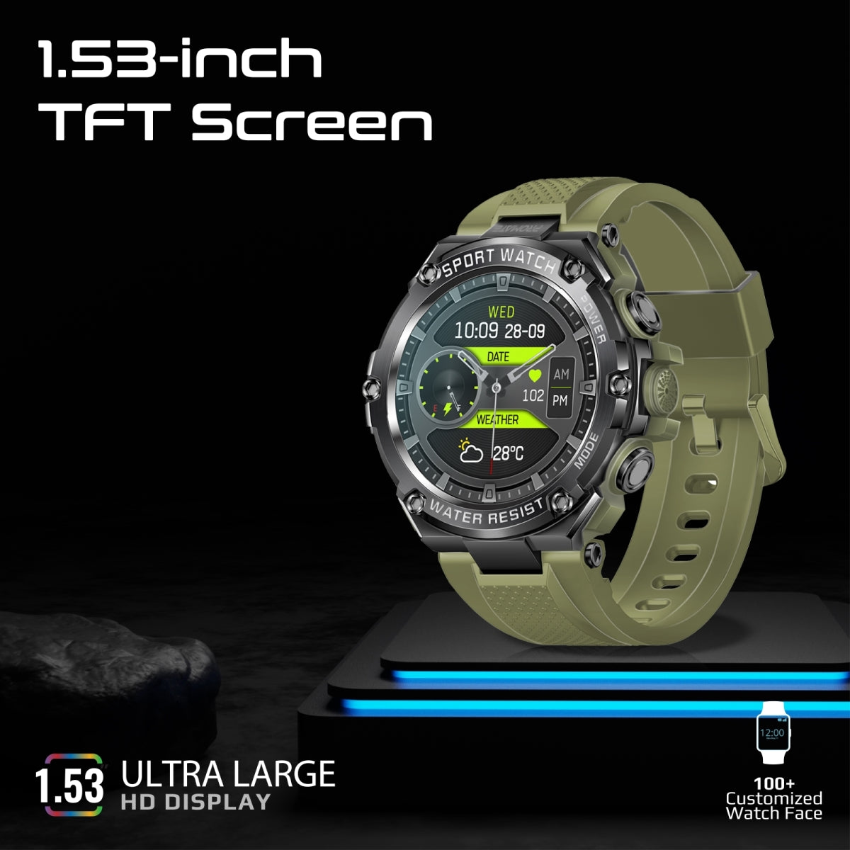 XWatch-R19 Midnight Green