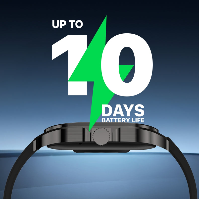 Promate Technologies - ActivLife™ Curved AMOLED Screen Smartwatch with BT Calling