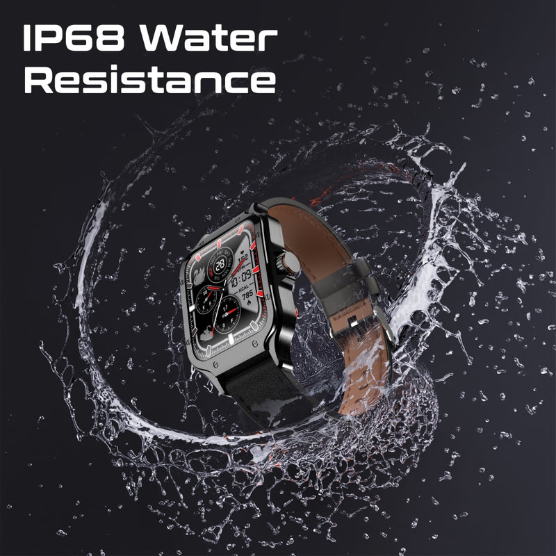 Promate Technologies - ActivLife™ Curved AMOLED Screen Smartwatch with BT Calling