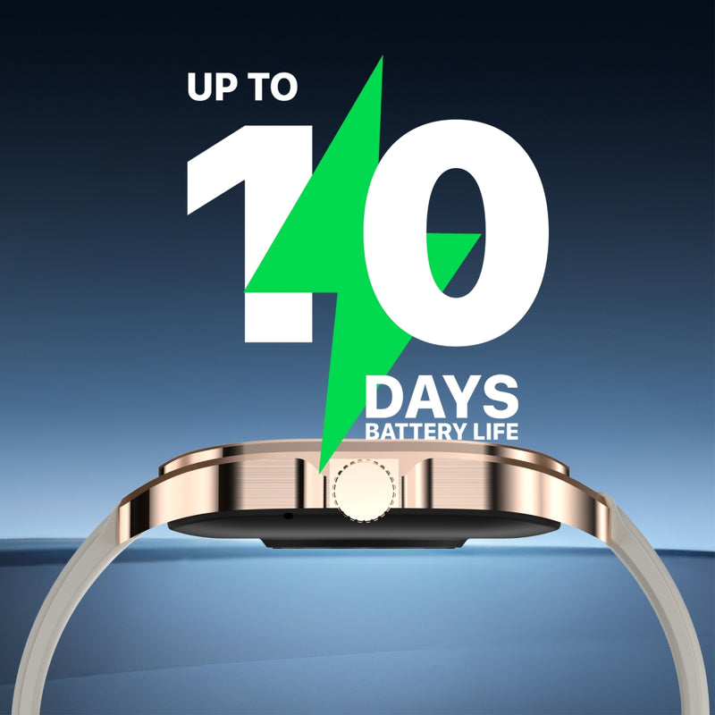 Promate Technologies - ActivLife™ Curved AMOLED Screen Smartwatch with BT Calling