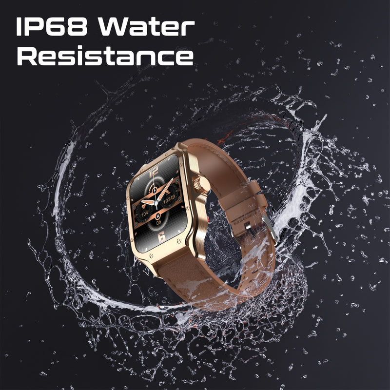 Promate Technologies - ActivLife™ Curved AMOLED Screen Smartwatch with BT Calling