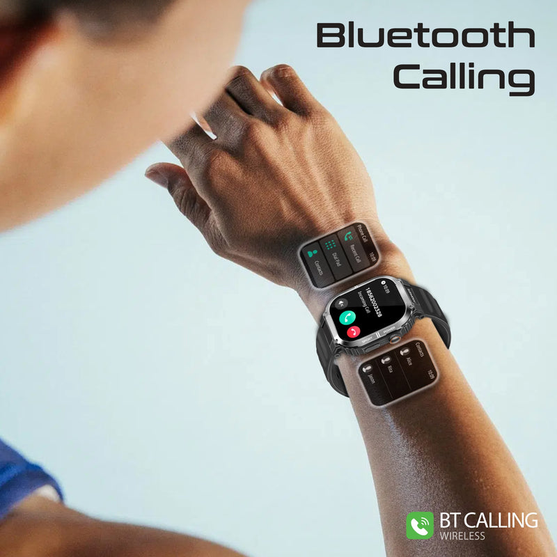 Promate Technologies - SportFit™ Tough-Built Smartwatch with BT Calling