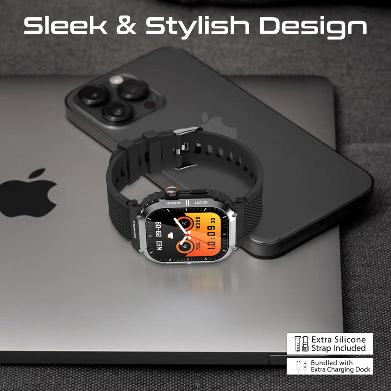 Promate Technologies - SportFit™ Tough-Built Smartwatch with BT Calling