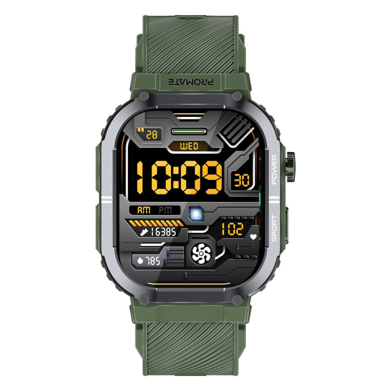 Promate Technologies - SportFit™ Tough-Built Smartwatch with BT Calling