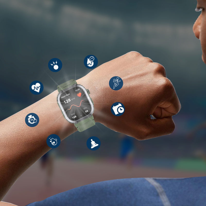 Promate Technologies - SportFit™ Tough-Built Smartwatch with BT Calling