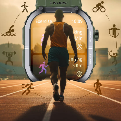 Promate Technologies - SportFit™ Tough-Built Smartwatch with BT Calling