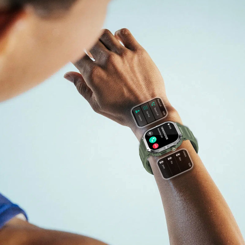 Promate Technologies - SportFit™ Tough-Built Smartwatch with BT Calling