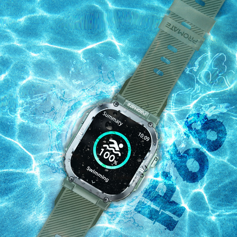 Promate Technologies - SportFit™ Tough-Built Smartwatch with BT Calling
