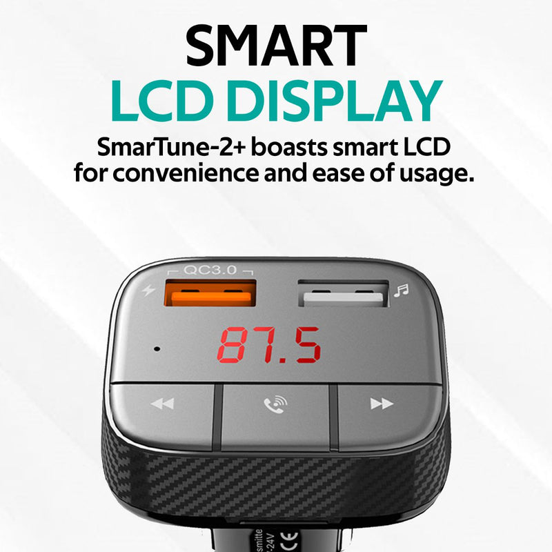 Promate Technologies - Car Wireless FM Modulator With Quick Charge 3.0 Port