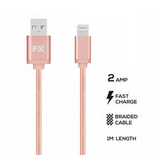 Load image into Gallery viewer, FX Braided iPhone USB Data Cable - 1m

