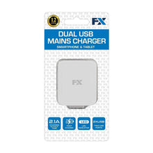Load image into Gallery viewer, FX Mains Charger Dual USB 2.1A
