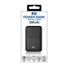 Load image into Gallery viewer, FX 5000mah Power Bank with 3 in 1 Cable
