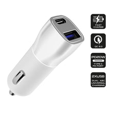 Load image into Gallery viewer, FX Car Charger Dual USB – USB-A PD20W + USB-A QC3.0
