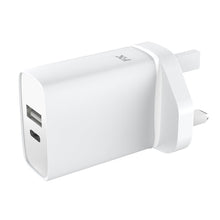 Load image into Gallery viewer, FX Dual USB Mains Charger - USB-A &amp; USB-C PD20W
