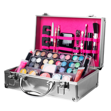 Load image into Gallery viewer, Envie &quot;Dawn Till Dusk&quot; 54 Pcs Make Up Vanity Case Silver
