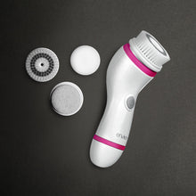 Load image into Gallery viewer, Facial Cleansing Brush- with three heads - battery operated
