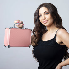Load image into Gallery viewer, Envie &quot;Dawn Till Dusk&quot; 80 Pcs Make Up  Vanity Case Rose Gold
